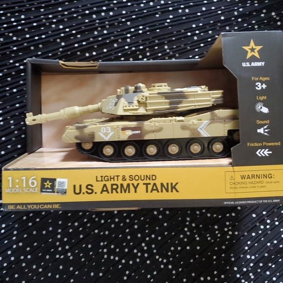 U.S. Army Other - U.S. Army Tank Toy - Light & Sound - Tan